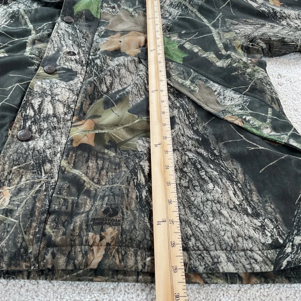 Cabelas Dry-Plus ScentLok Mossy Oak Camo Hunting Jacket Mens XL Regular Hooded